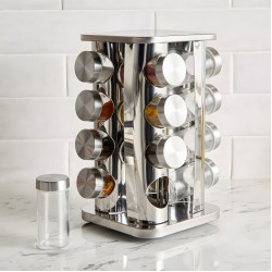 Stainless Steel Spice Jar Set - 16 Pcs